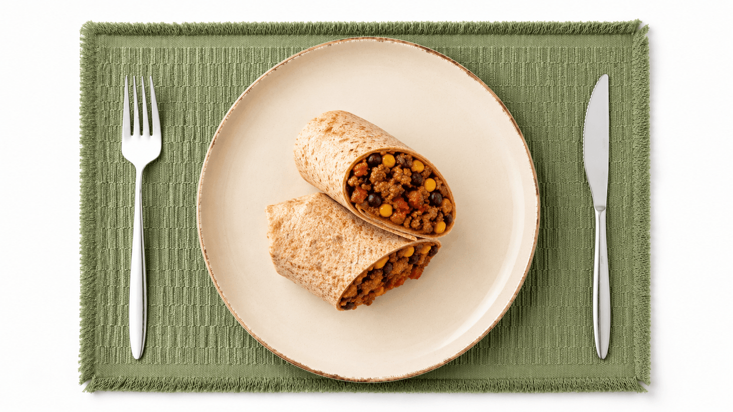 Beef con carne wrap - Cut Bulk RestBeef con carne wrap
