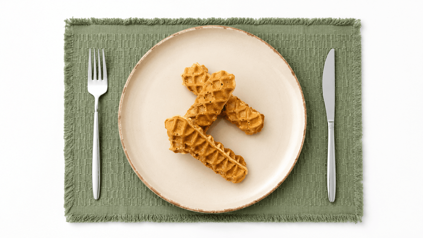 pistachio protein waffle - Cut Bulk Restpistachio protein waffle